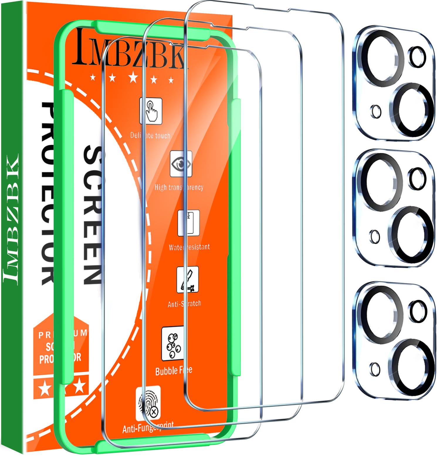 Amazon.com: IMBZBK 3 Pack Screen Protector for iPhone 14 Tempered